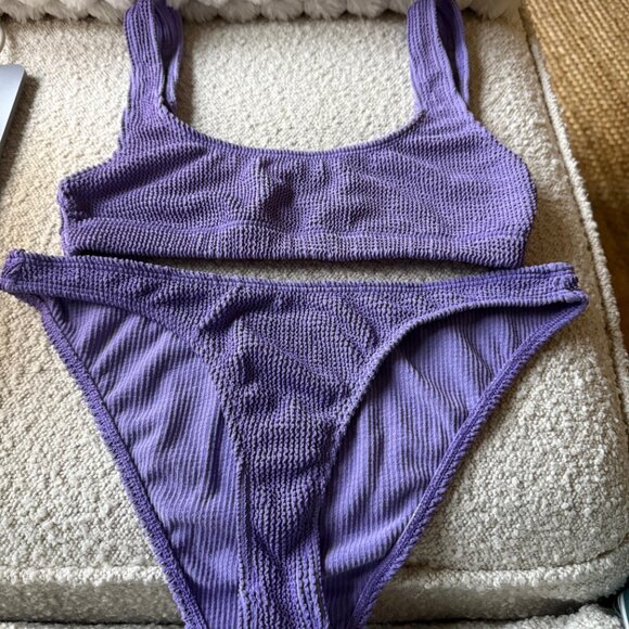 Good American Purple Two-Piece Bathing Suit - Picture 2 of 4
